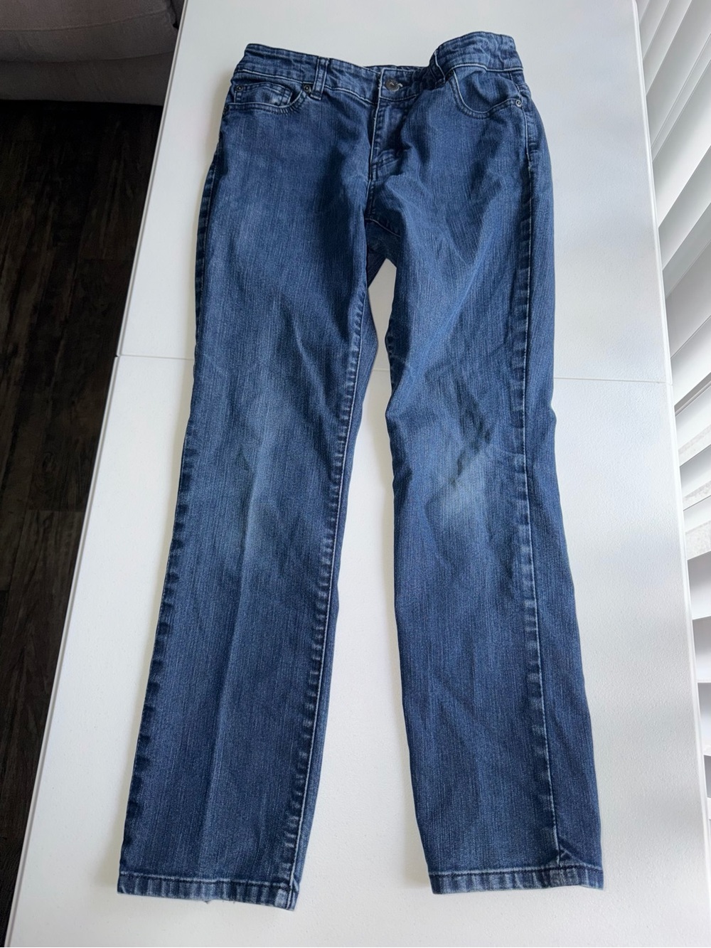 Chico's Platinum Denim blue cotton & polyester jeans size 00 short/US 2 T0137